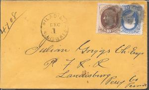 #156, 161, Philadelphia PA, Eight Cents Reg Rate, Registe...