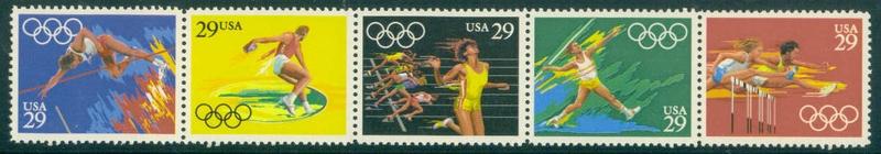 2553-2557 29c Olympics Fine MNH L0089