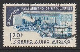 MEXICO C279, 11th Panamerican Railroad Congress. SINGLE USED. VF. (1738)