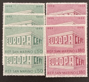 San Marino 1969 #701-2, Wholesale lot of 5, MNH,CV $4.50