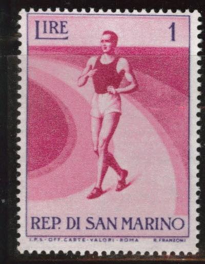 San Marino Scott 345-348 MH* 1954-55 short set