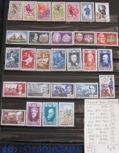 France Semi-Postal Selection- SCV=$11.10