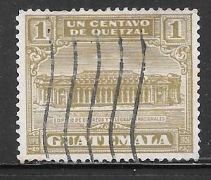 Guatemala RA2: 1c GPO and Telegraph Building, used, F-VF