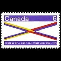 CANADA 1970 - Scott# 505 Prov.Manitoba Set of 1 NH