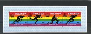 RWANDA 1976 Sc#770 SUMMER OLYMPIC GAMES MONTREAL S/S MNH