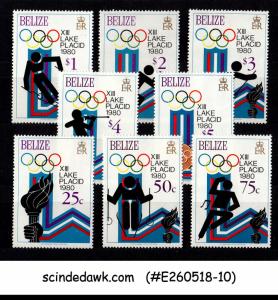 BELIZE - 1980 13th OLYMPIC GAMES LAKE PLACID - 8V- MINT NH