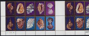 Palau 50a Gutter Pair MNH Shells