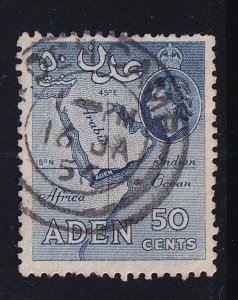 Aden  used  1953  Minaret 50c