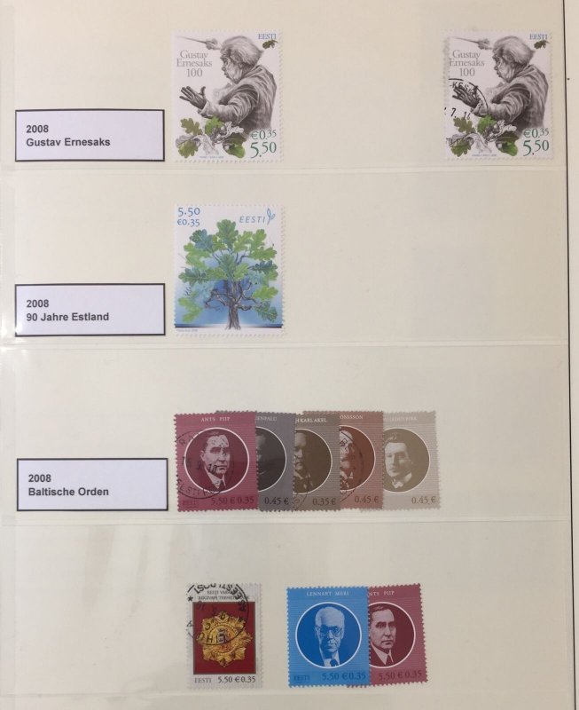 Estonia 2007/2010 MNH Used Covers (65+)  SK621