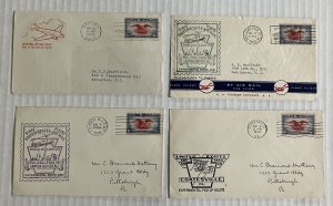 Group of 4 6ct eagle C23 covers first day ,flight cachets [y8977]