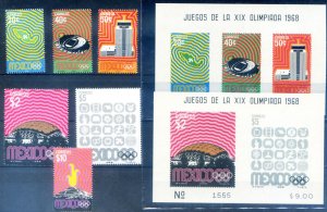 Sport. 1968 Mexico City Olympics.