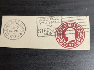 US SC# U429h Cut Square Used