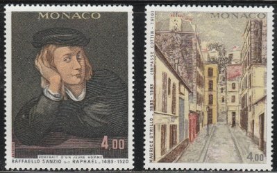 Monaco #1387-1388 MNH Full Set of 2 cv $6.50