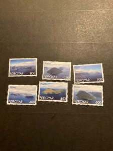 Faroe Islands Scott #356-61 never hinged