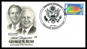 2005 Bush Cheney Inauguration Cover  Variety 2 – Artcraft Cachet