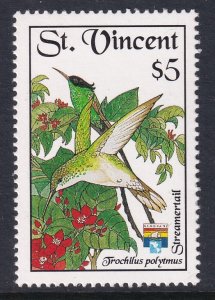 St Vincent 1655 Bird MNH VF