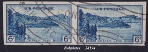 BOBPLATES #761 Crater Lake Farley Used Pair VF NH