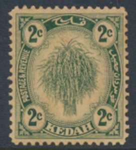 Kedah   SG 27 SC# 25  MH  darkened  gum 1921 see details & Scans        