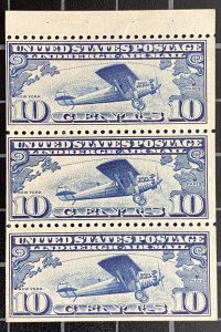 US Stamps-SC# C10 - Booklet Of 3 - MNH - Toned  - SCV = $115.00