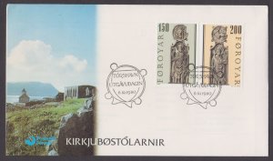 FAROE ISLANDS - 1984 CHURCH CHAIRS - 2V FDC