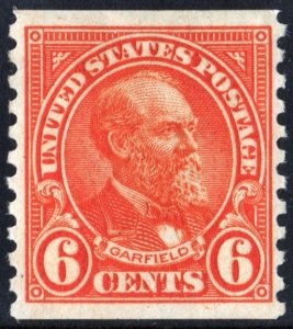 SC#723 6¢ Garfield Coil Single (1932) MLH