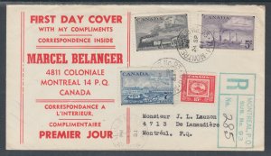 Canada Sc 311-314 on Registered Advertising Cover