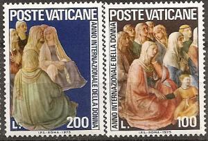 Vatican City 588-89 MNH 1975 Intl. Women's Year