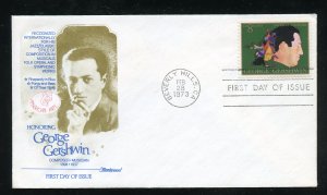 US 1484 American Art - George Gershwin UA Fleetwood cachet FDC 