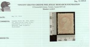 Canada #40e Mint **With Certificate**