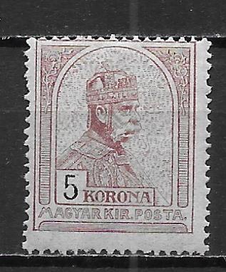 Hungary 103 5k Franz Josepf single MH