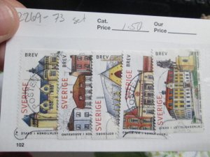 Sweden #2269-2273 used set 2022 SCV = $1.50