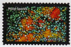 SC# 5802q - 66c - Life Magnified, Mold Spors -17 of 20 - Used Off Paper