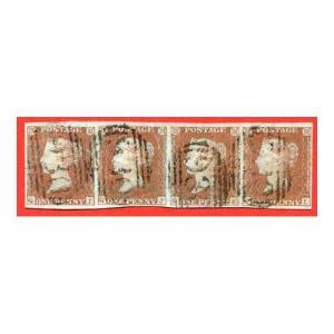 1841 Penny Red (QI/QL) Plate 96 (Vertical Crease)