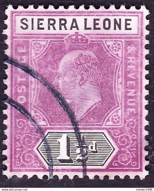 SIERRA LEONE 1905 KEDVII 1.5d Dull Purple & Black SG88 Used