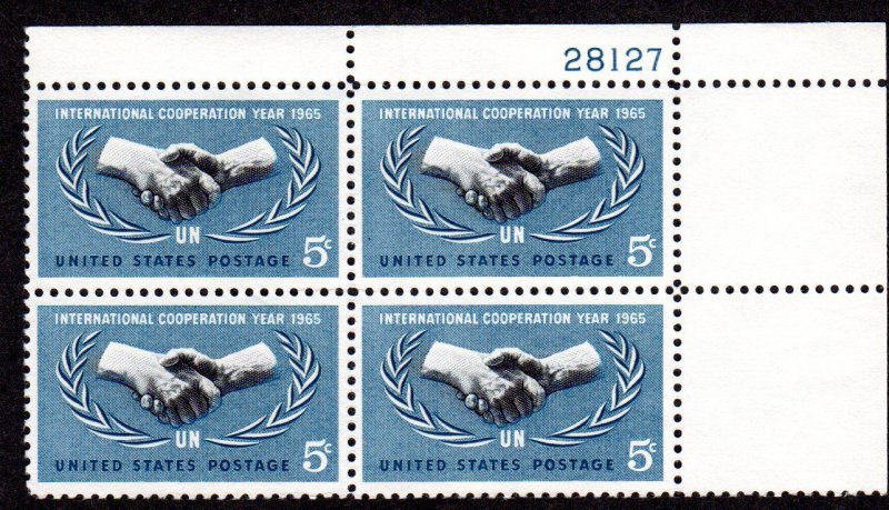 US, Plate Block, Scott # 1266, MNH,  CV = $ 1.00    Lot 230814 -03