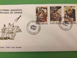 Cyprus 1972 Christmas First Day Cover Stamps Cover R42548