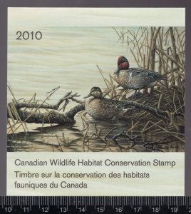 2010 #FWH27 Canada Federal Wildlife Habitat Conservation stamp MNH Cv$25