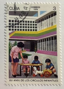 Cuba 1976 Scott 2049 CTO - 3c,  Children cresh