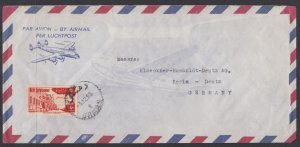 Syria 1952 Commercial Airmail Cover Damascus To Germany
