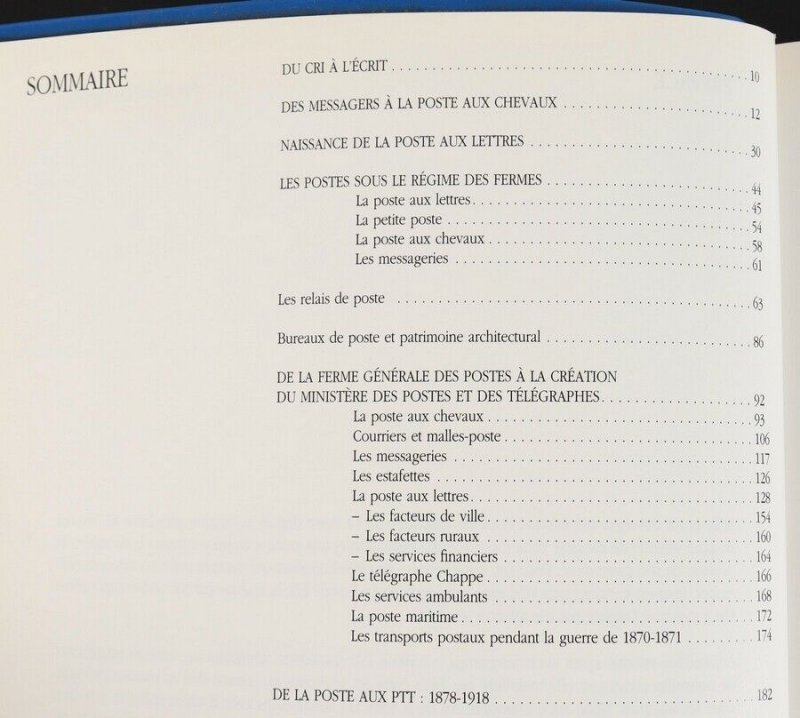 LITERATURE France: Le Patrimoine de la Poste. 