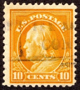 1917, US 10c, Franklin, Used, Sc 510