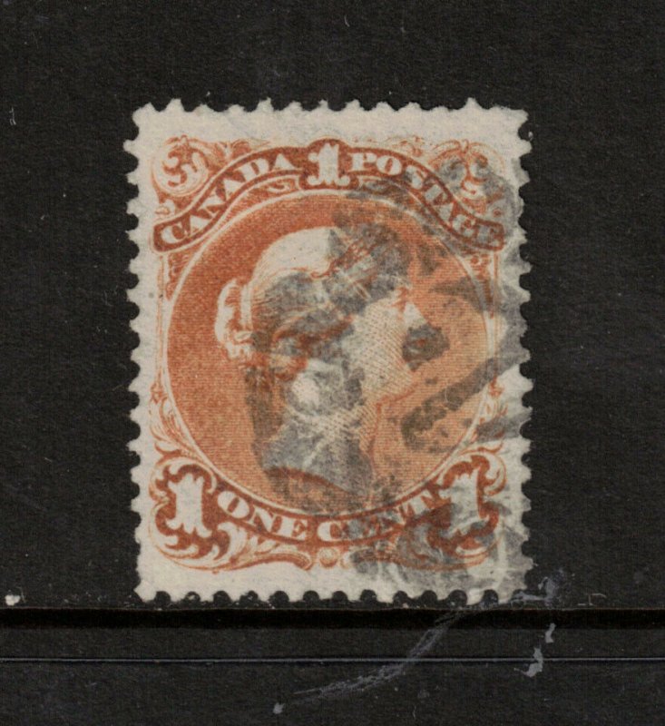 Canada #23a Extra Fine Used With Fancy 2 Cancel