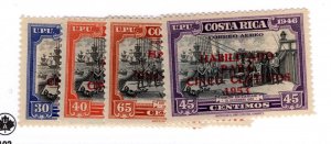 Costa Rica #C220-223 MNH Stamp - CAT VALUE $3.20