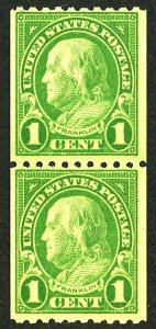 U.S. #604 MINT PAIR OG NH