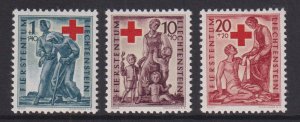 Liechtenstein  #B15-B17  MNH  1945 Red Cross   protect the child