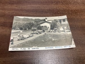 KAPPYSTAMPS 1951 MEXICO REAL PHOTO POSTCARD HOTEL PLATE DE CORTES SONORA DV44