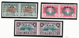 1939 SOUTH WEST AFRICA - SG 111/113  MLH/*