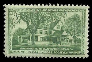 # 1023 MINT NEVER HINGED SAGAMORE HILL VF+
