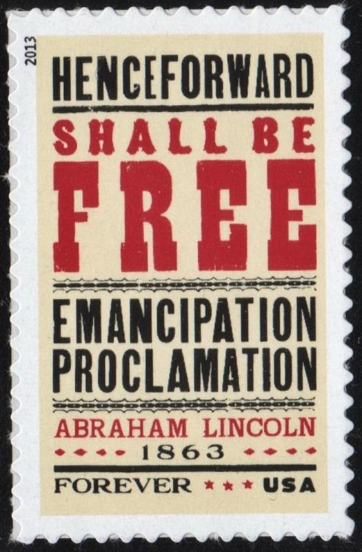 SC#4721 (45¢) Emancipation Proclamation Single (2013) SA