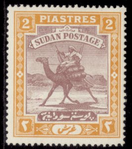 SUDAN GVI SG103, 2p purple & orange-yellow, M MINT. Cat £12. 